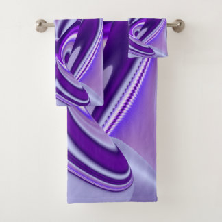 Purple Flower Rainbow Dreams Bath Towel Set