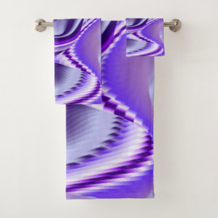 Purple Flower Rainbow Dreams Bath Towel Set