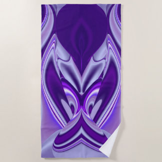 Purple Flower Rainbow Dreams Beach Towel