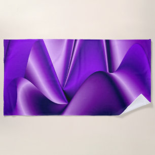 Purple Flower Rainbow Dreams Beach Towel