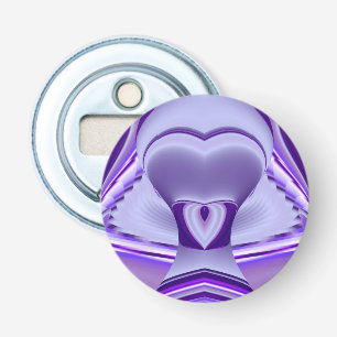 Purple Flower Rainbow Dreams Bottle Opener