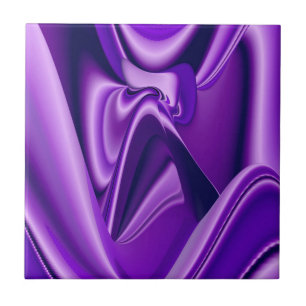 Purple Flower Rainbow Dreams Ceramic Tile