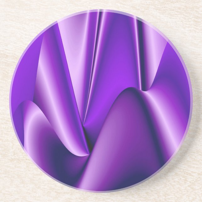 Purple Flower Rainbow Dreams Coaster (Front)