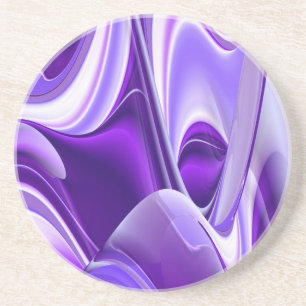 Purple Flower Rainbow Dreams Coaster