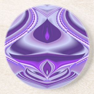 Purple Flower Rainbow Dreams Coaster