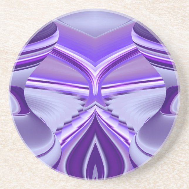 Purple Flower Rainbow Dreams Coaster (Front)