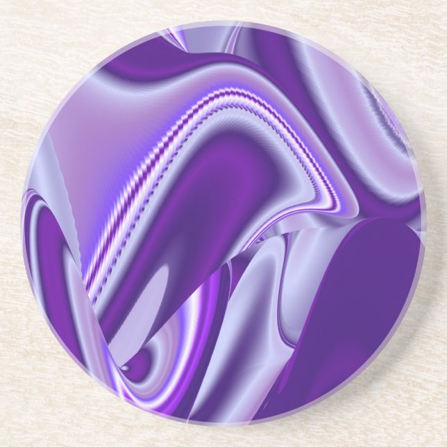 Purple Flower Rainbow Dreams Coaster (Front)