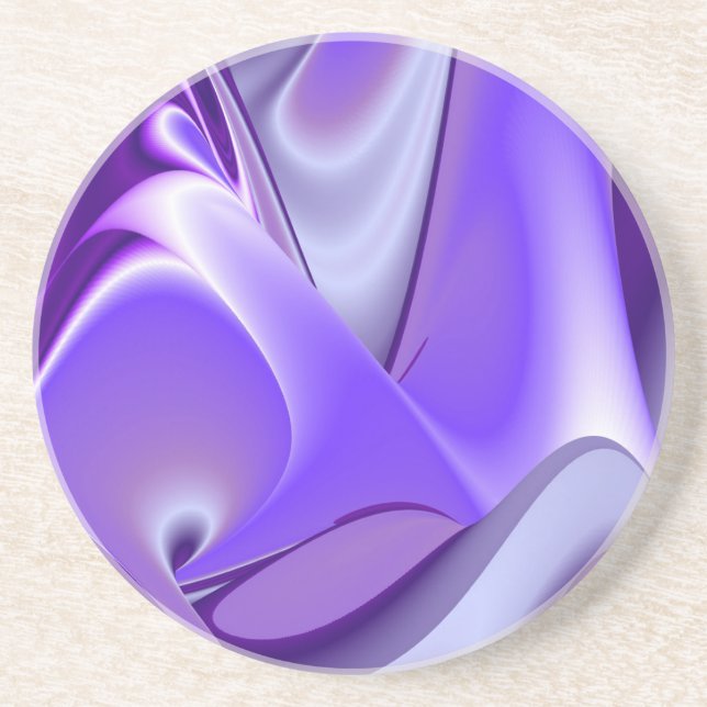 Purple Flower Rainbow Dreams Coaster (Front)