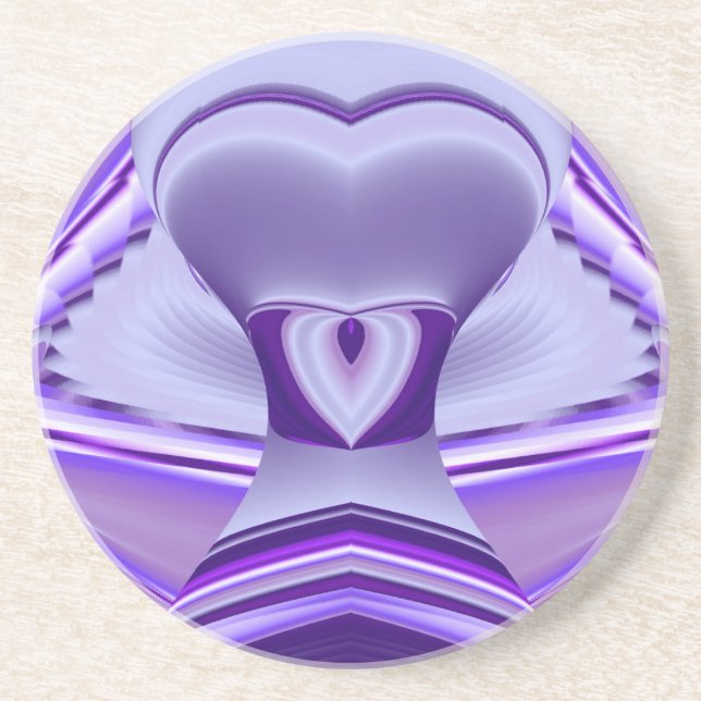 Purple Flower Rainbow Dreams Coaster (Front)