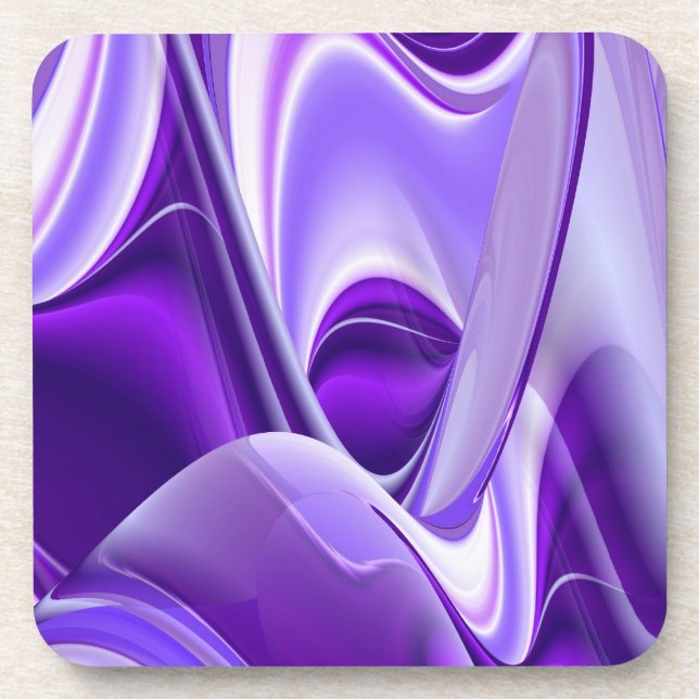 Purple Flower Rainbow Dreams Coaster (Front)