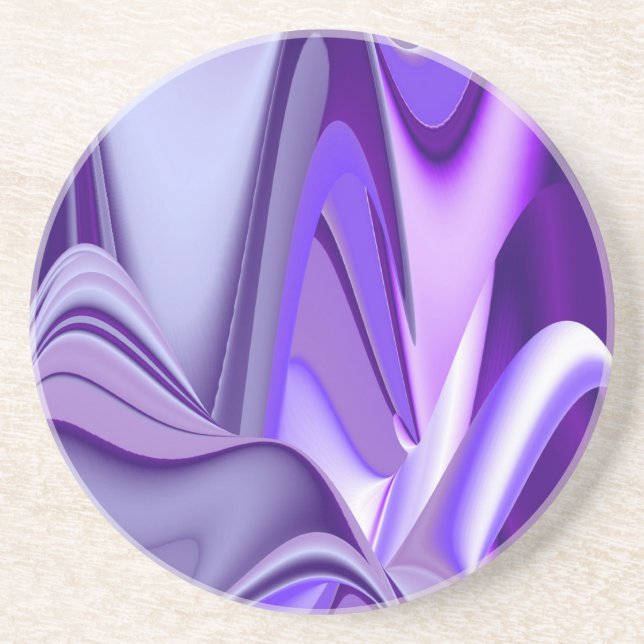 Purple Flower Rainbow Dreams Coaster (Front)