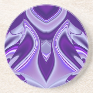 Purple Flower Rainbow Dreams Coaster
