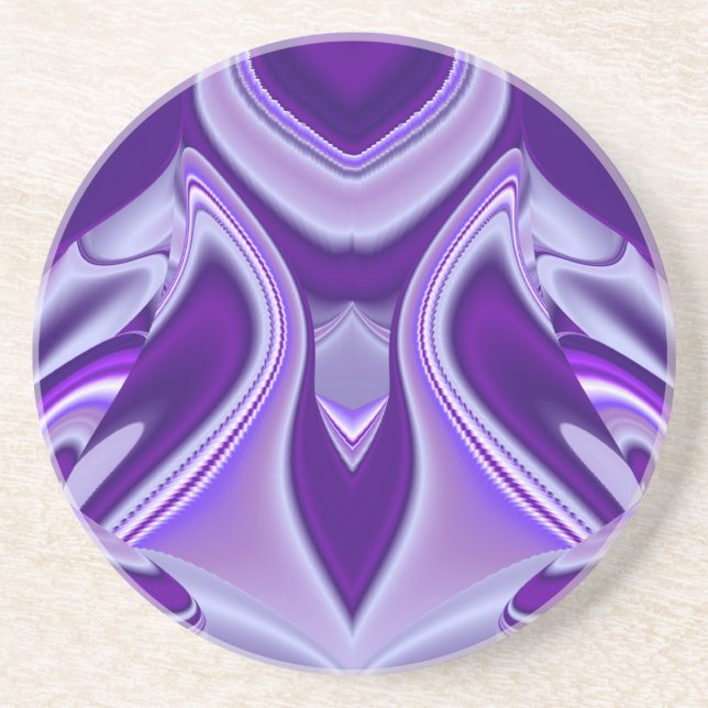 Purple Flower Rainbow Dreams Coaster (Front)