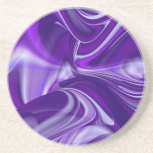 Purple Flower Rainbow Dreams Coaster