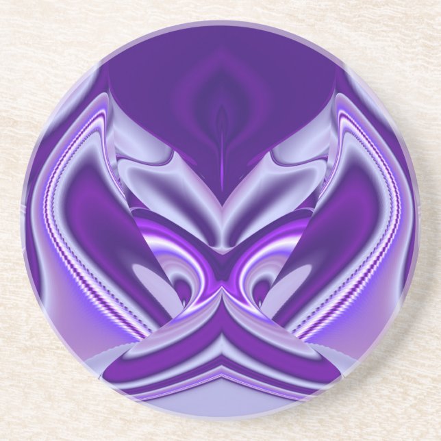 Purple Flower Rainbow Dreams Coaster (Front)