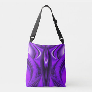 Purple Flower Rainbow Dreams Crossbody Bag