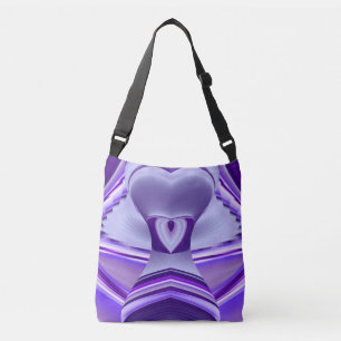Purple Flower Rainbow Dreams Crossbody Bag