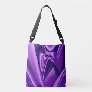 Purple Flower Rainbow Dreams Crossbody Bag