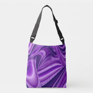 Purple Flower Rainbow Dreams Crossbody Bag