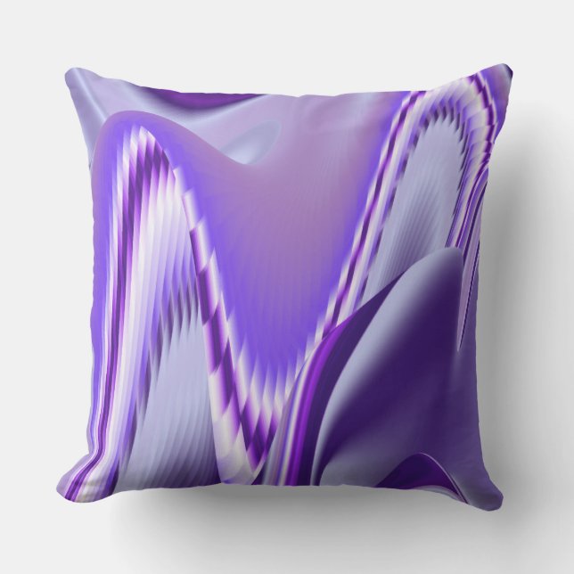 Purple Flower Rainbow Dreams Cushion (Front)
