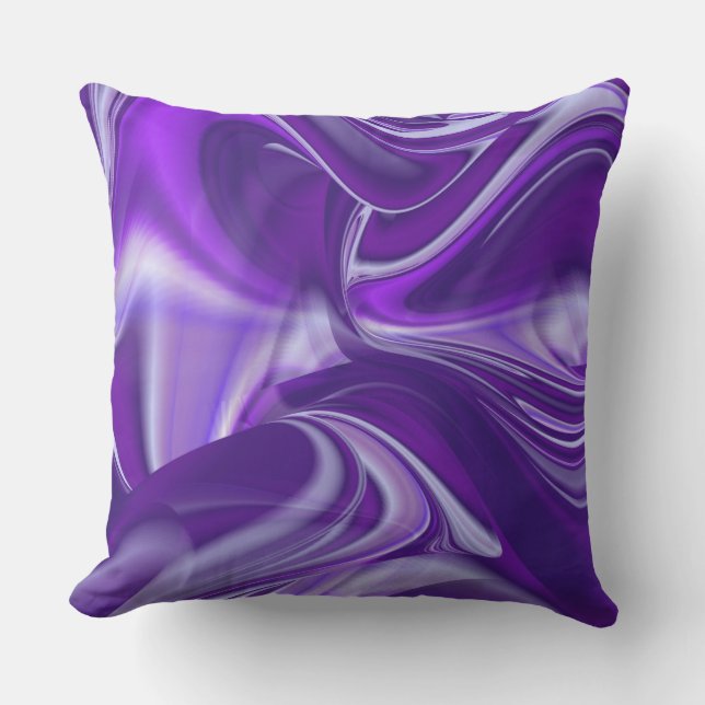 Purple Flower Rainbow Dreams Cushion (Front)