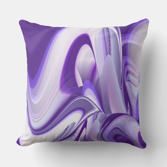 Purple Flower Rainbow Dreams Cushion (Front)