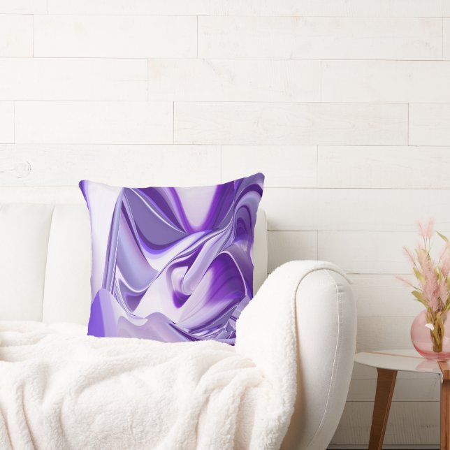 Purple Flower Rainbow Dreams Cushion (Couch)