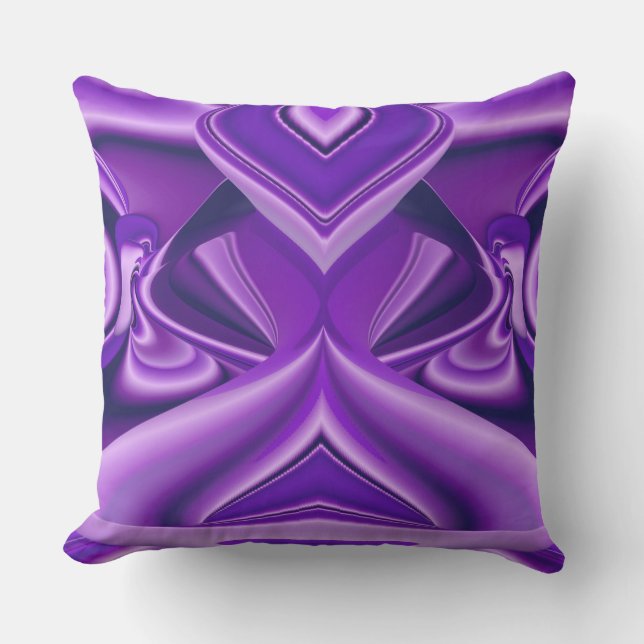 Purple Flower Rainbow Dreams Cushion (Front)