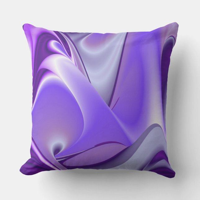 Purple Flower Rainbow Dreams Cushion (Front)