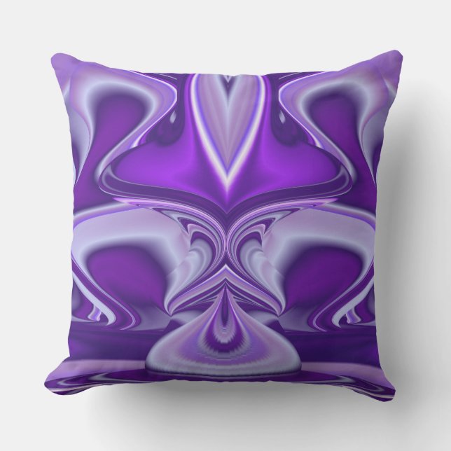 Purple Flower Rainbow Dreams Cushion (Front)