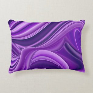 Purple Flower Rainbow Dreams Decorative Cushion