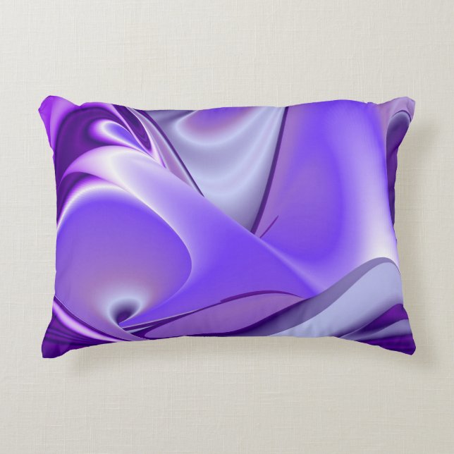 Purple Flower Rainbow Dreams Decorative Cushion (Front)