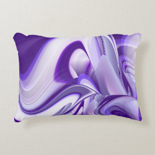 Purple Flower Rainbow Dreams Decorative Cushion