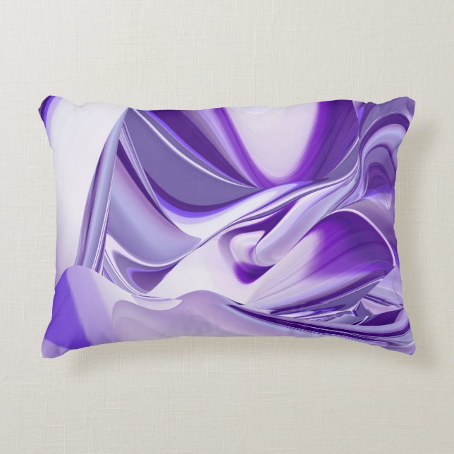 Purple Flower Rainbow Dreams Decorative Cushion (Front)