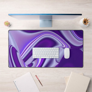 Purple Flower Rainbow Dreams Desk Mat