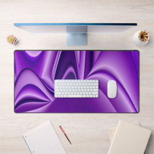 Purple Flower Rainbow Dreams Desk Mat