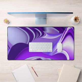 Purple Flower Rainbow Dreams Desk Mat