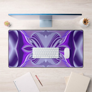Purple Flower Rainbow Dreams Desk Mat