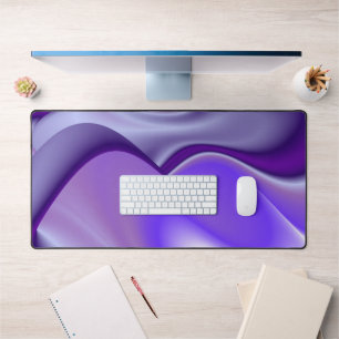 Purple Flower Rainbow Dreams Desk Mat