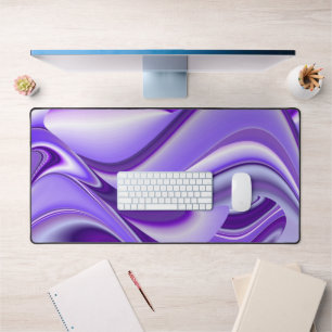 Purple Flower Rainbow Dreams Desk Mat