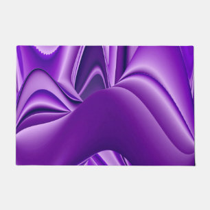 Purple Flower Rainbow Dreams Doormat