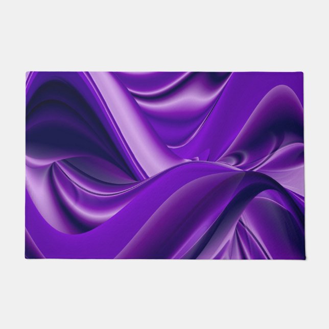 Purple Flower Rainbow Dreams Doormat (Front)