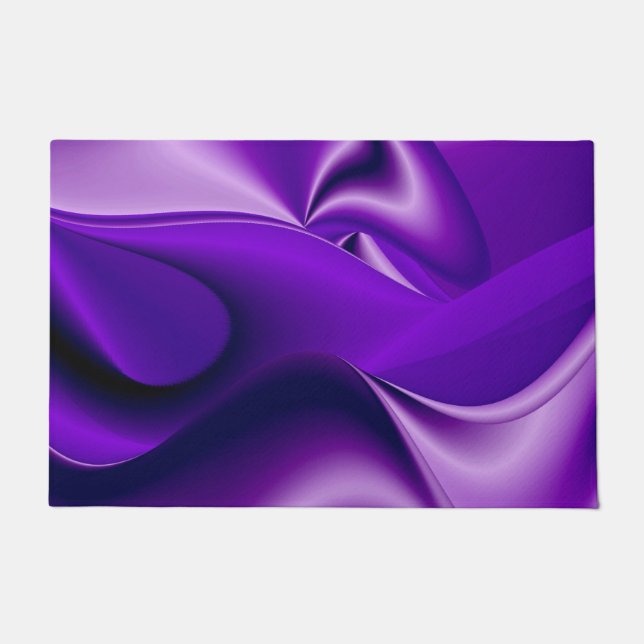 Purple Flower Rainbow Dreams Doormat (Front)