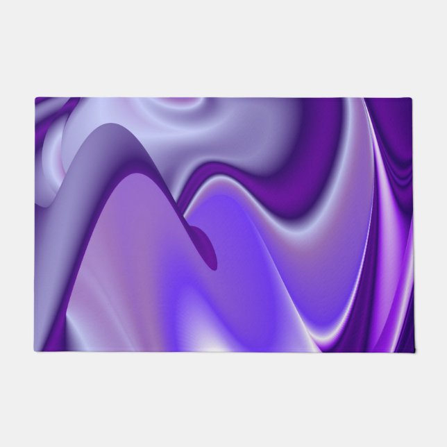 Purple Flower Rainbow Dreams Doormat (Front)