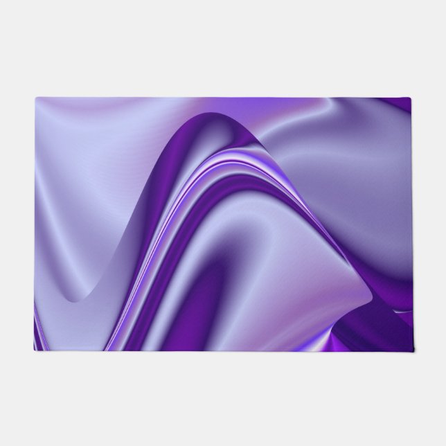 Purple Flower Rainbow Dreams Doormat (Front)