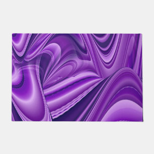 Purple Flower Rainbow Dreams Doormat