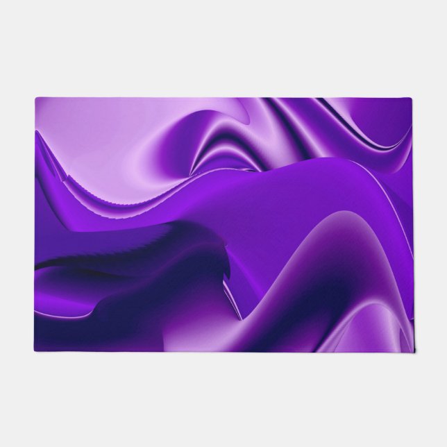 Purple Flower Rainbow Dreams Doormat (Front)