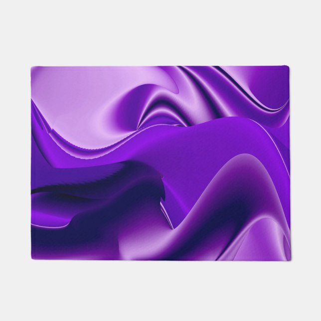 Purple Flower Rainbow Dreams Doormat (Front)