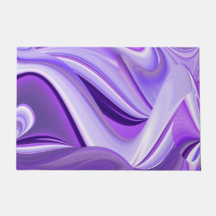 Purple Flower Rainbow Dreams Doormat