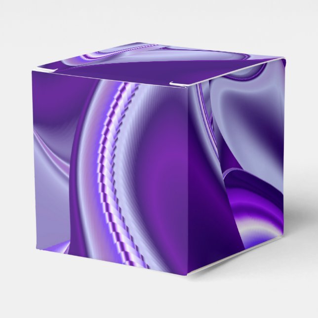 Purple Flower Rainbow Dreams Favour Box (Front Side)
